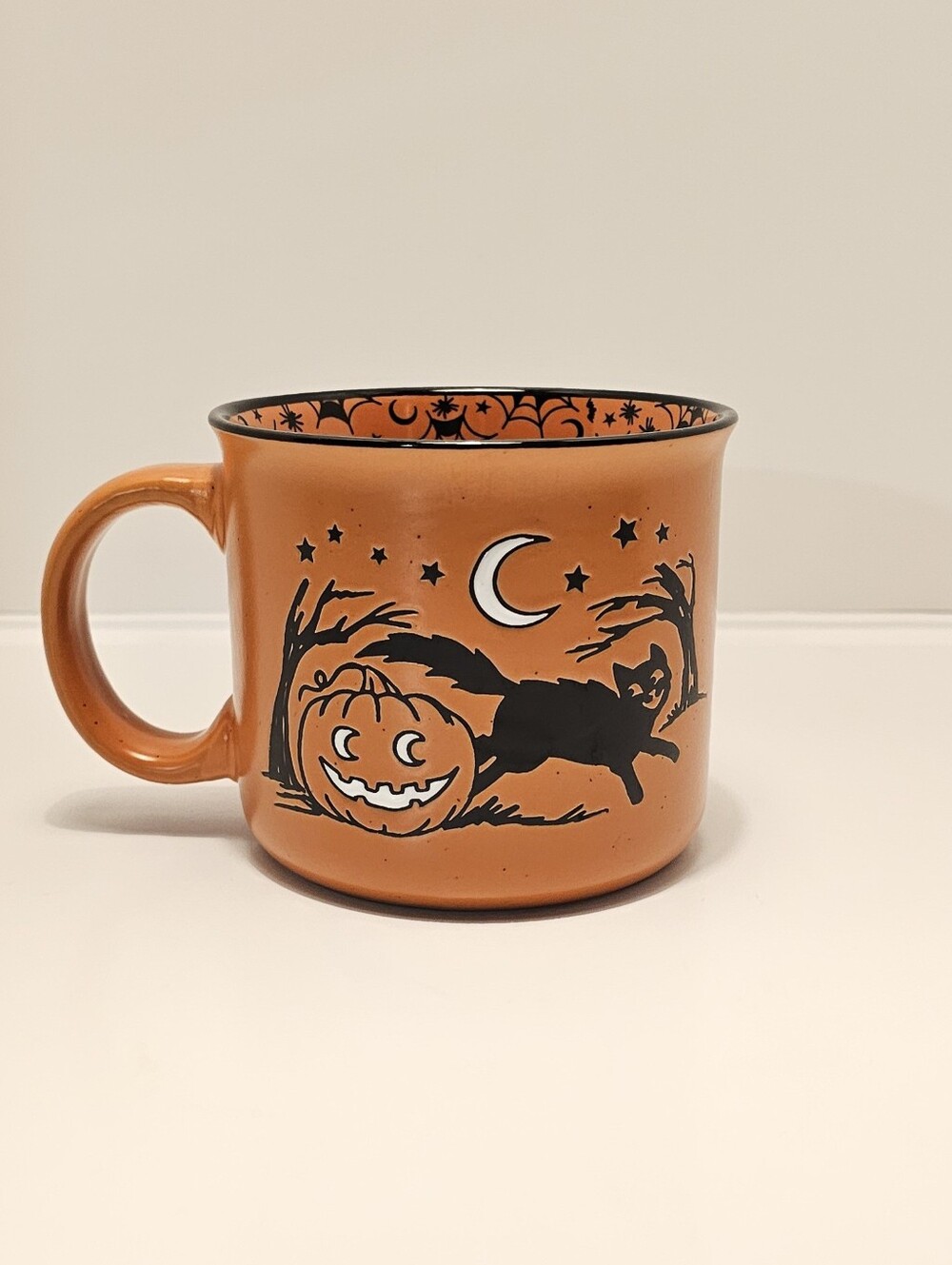 Cobwebs & Cauldrons Black Cat Jack O'Lantern Mug - Picture 3 of 6